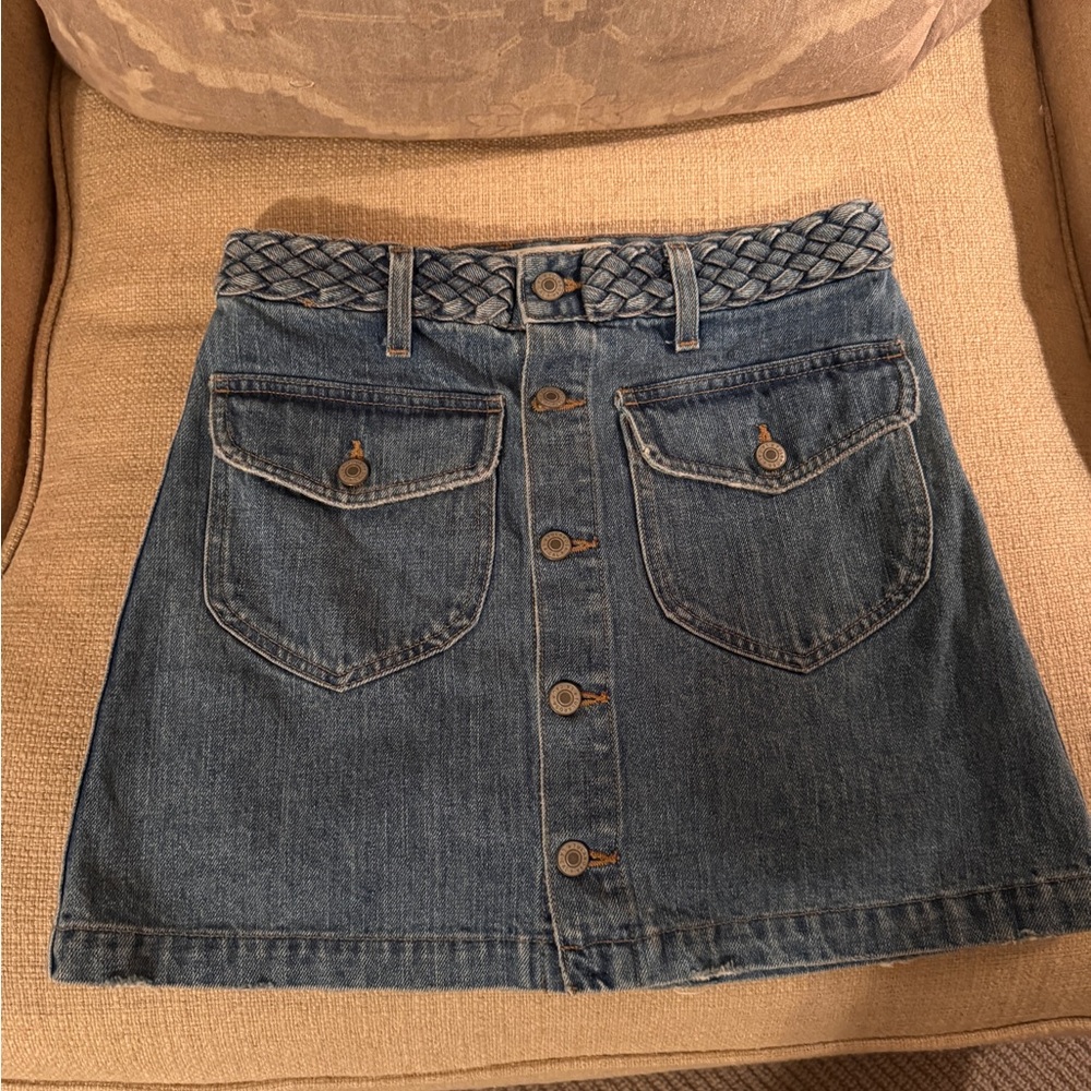Tularosa Madelyn Denim Mini Skirt